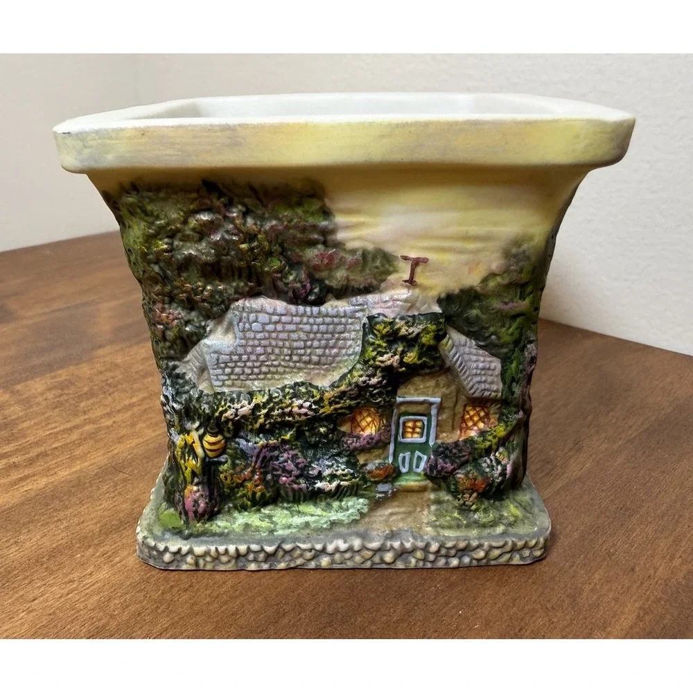 Thomas Kinkade Painter Of Light Country Cottages Votive Square Candle Holder 3
